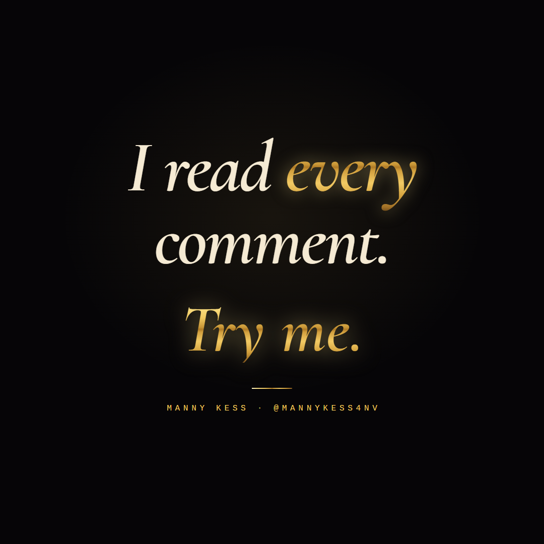 I read every comment