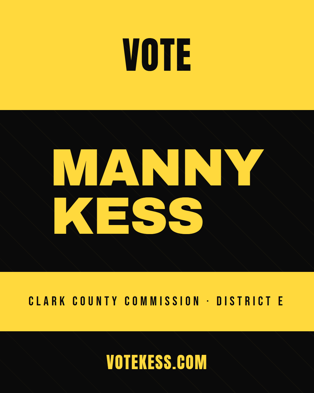 Black yellow yard sign